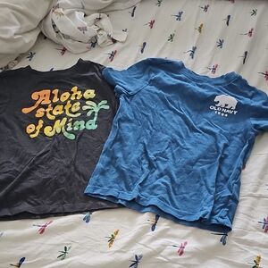 Old Navy Kids Black and Blue Graphic Tees